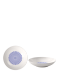 Villeroy & Boch Fleur Porcelain Pasta Bowl, Set of 2, 24cm, Bleu