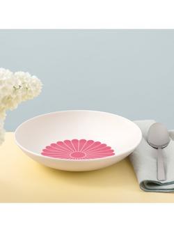 Villeroy & Boch Fleur Porcelain Pasta Bowl, Set of 2, 24cm, Cassis - view 2, Multi White