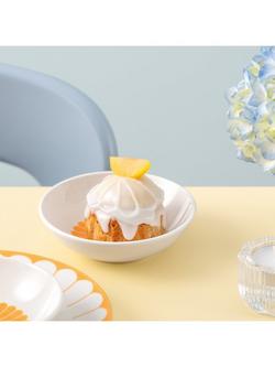 Villeroy & Boch Fleur Porcelain Dessert Bowl, Set of 2, 13cm, Soleil - view 2, Multi White