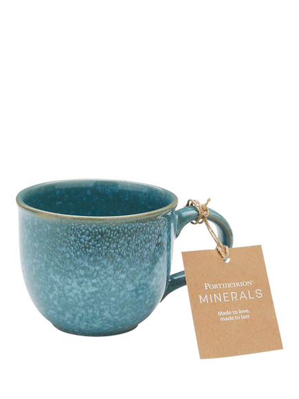 Portmeirion Minerals Stoneware Mug, 300ml, Jade - view 2, Green Jade