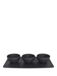 Villeroy & Boch Manufacture Rock Porcelain Dip Set, 4 Piece