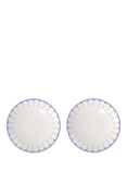 Villeroy & Boch Fleur Porcelain Breakfast Plate, Set of 2, 21cm, Bleu