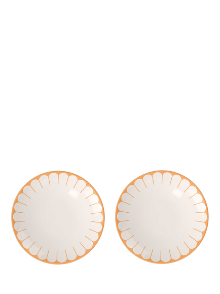 Villeroy & Boch Fleur Porcelain Breakfast Plate, Set of 2, 21cm, Soleil, Multi White