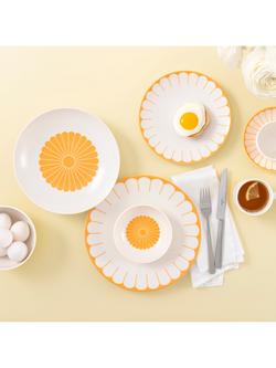 Villeroy & Boch Fleur Porcelain Breakfast Plate, Set of 2, 21cm, Soleil - view 2, Multi White