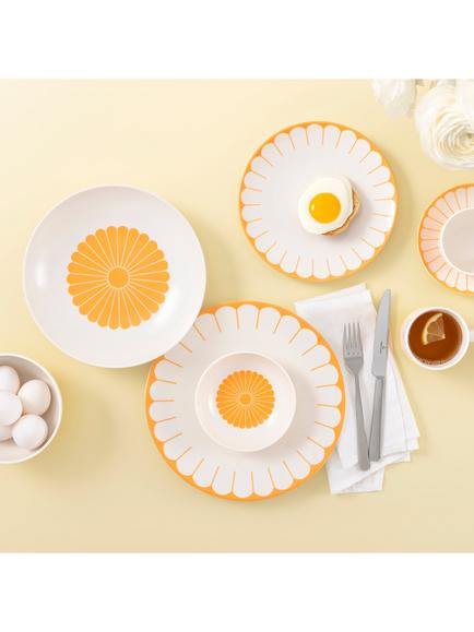 Villeroy & Boch Fleur Porcelain Breakfast Plate, Set of 2, 21cm, Soleil - view 2, Multi White