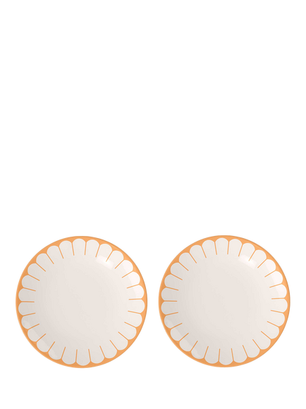 Villeroy & Boch Fleur Porcelain Dinner Plate, Set of 2, 26cm, Soleil, Multi White