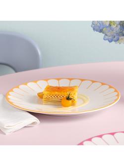 Villeroy & Boch Fleur Porcelain Dinner Plate, Set of 2, 26cm, Soleil - view 2, Multi White