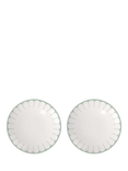 Villeroy & Boch Fleur Porcelain Breakfast Plate, Set of 2, 21cm, Vert