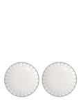 Villeroy & Boch Fleur Porcelain Dinner Plate, Set of 2, 26cm, Vert