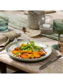 like. by Villeroy & Boch Perlemor Porcelain Dinner Plate, Set of 2, 27cm, Alga - view 2, Alga