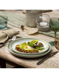 like. by Villeroy & Boch Perlemor Porcelain Salad Plate, Set of 2, 24cm, Alga - view 2, Alga