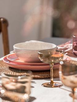 like. by Villeroy & Boch Perlemor Porcelain Salad Plate, Set of 2, 24cm, Coral - view 2, Coral