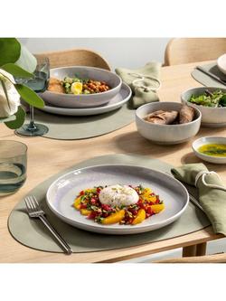 like. by Villeroy & Boch Perlemor Porcelain Dinner Plate, Set of 2, 27cm, Sand - view 2, Natural
