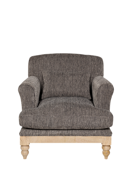 nkuku Maganda Snuggler Chair, Charcoal, Charcoal