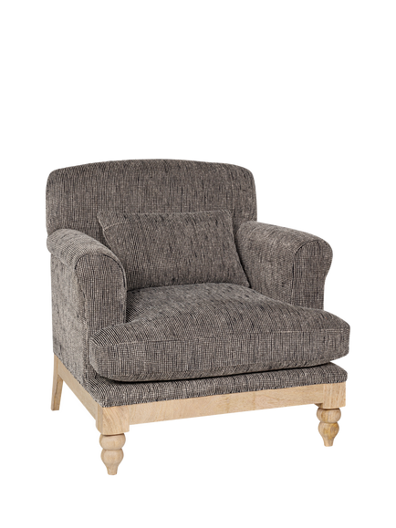 nkuku Maganda Snuggler Chair, Charcoal - view 2, Charcoal