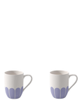 Villeroy & Boch Fleur Porcelain Mug, Set of 2, 290ml, Bleu