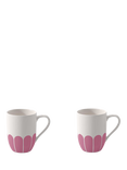 Villeroy & Boch Fleur Porcelain Mug, Set of 2, 290ml, Cassis