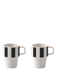 Villeroy & Boch Memphis Porcelain Mug, Set of 2, 320ml, Multi