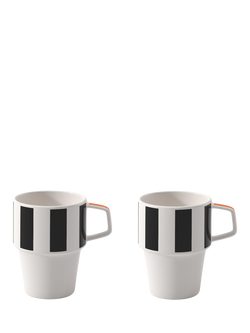 Villeroy & Boch Memphis Porcelain Mug, Set of 2, 320ml, Multi, Multi
