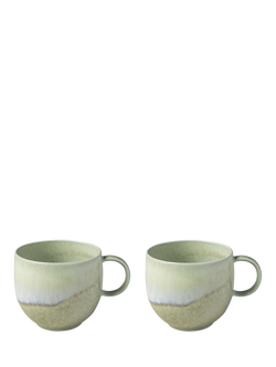 like. by Villeroy & Boch Perlemor Porcelain Mug, Set of 2, 290ml, Alga, Alga