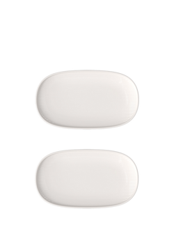Villeroy & Boch Afina Porcelain Serving Dish, Set of 2, 23cm, White, White
