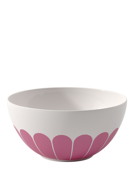 Villeroy & Boch Fleur Porcelain Salad Bowl, 24cm, Couleur, Multi White