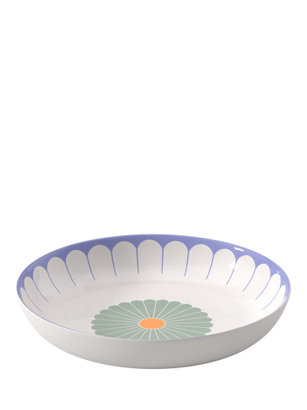 Villeroy & Boch Fleur Porcelain Salad Bowl, 38cm, Couleur, Multi White