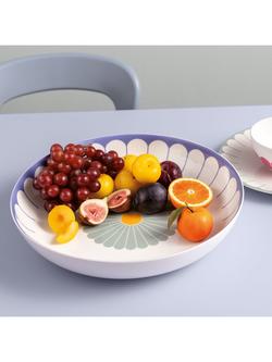 Villeroy & Boch Fleur Porcelain Salad Bowl, 38cm, Couleur - view 2, Multi White