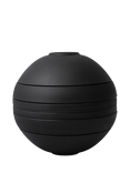 Villeroy & Boch Iconic La Boule Stacking Porcelain Dinnerware Set, 7 Piece, Black