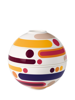 Villeroy & Boch Iconic La Petite Boule Miami Stacking Porcelain Aperitif Set, 5 Piece, Multi, Multi