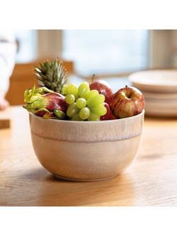 like. by Villeroy & Boch Perlemor Porcelain Serving Bowl, 22cm, Sand - view 2, Natural