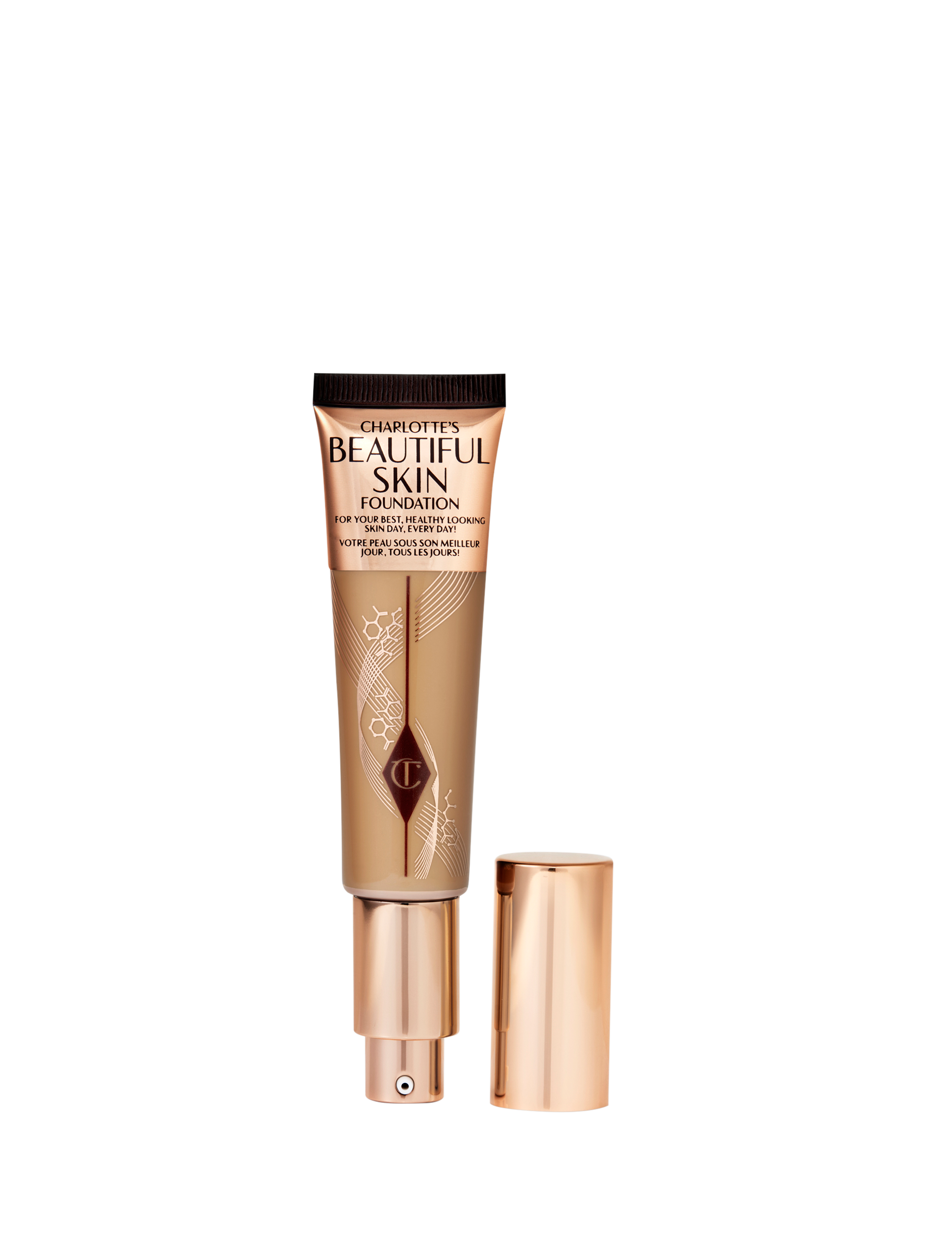 Product image 1 of 6, which shows Charlotte Tilbury Beautiful Skin Foundation, 8 Neutral