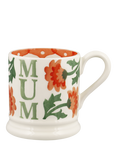 Emma Bridgewater Chrysanthemum 'Mum' Half Pint Earthenware Mug, 300ml