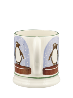 Emma Bridgewater Penguin Globe Half Pint Earthenware Mug, 300ml - view 2, Multi
