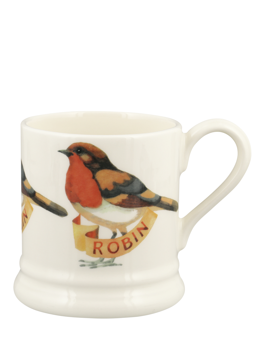 Emma Bridgewater Birds Robin Half Pint Earthenware Mug, 300ml