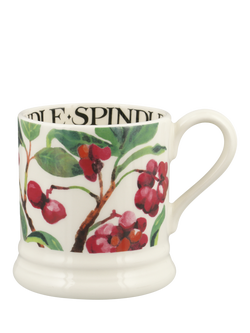 Emma Bridgewater Trees & Leaves Spindle Half Pint Earthenware Mug, 300ml, Multi Multi