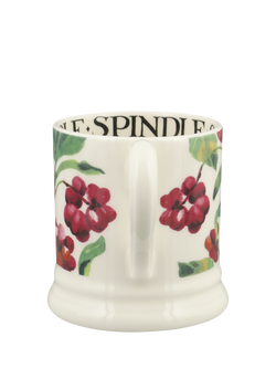 Emma Bridgewater Trees & Leaves Spindle Half Pint Earthenware Mug, 300ml - view 2, Multi Multi