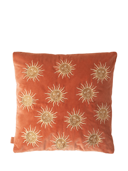 Elizabeth Scarlett Sun Goddess Cushion, Rust, Rust