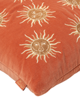 Elizabeth Scarlett Sun Goddess Cushion, Rust
