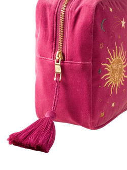 Elizabeth Scarlett Celestial Wash Bag, Fuchsia - view 2, Fuchsia