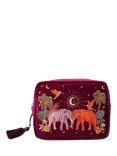 Elizabeth Scarlett Elephant Wash Bag, Ruby