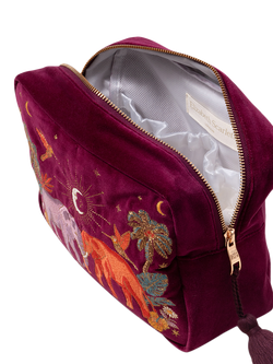 Elizabeth Scarlett Elephant Wash Bag, Ruby - view 2, Ruby