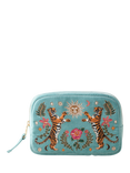Elizabeth Scarlett Celestial Tiger Makeup Bag, Light Blue