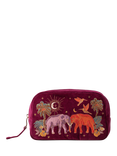 Elizabeth Scarlett Elephant Makeup Bag, Ruby