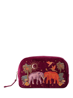 Elizabeth Scarlett Elephant Makeup Bag, Ruby, Ruby