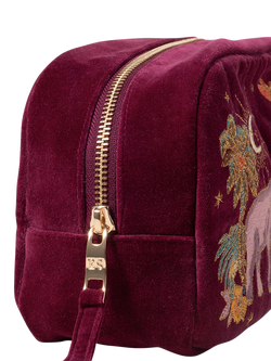 Elizabeth Scarlett Elephant Makeup Bag, Ruby - view 2, Ruby