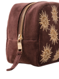 Elizabeth Scarlett Sun Goddess Makeup Bag, Chocolate