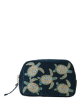Elizabeth Scarlett Turtle Marine Makeup Bag, Navy