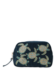 Elizabeth Scarlett Turtle Marine Makeup Bag, Navy