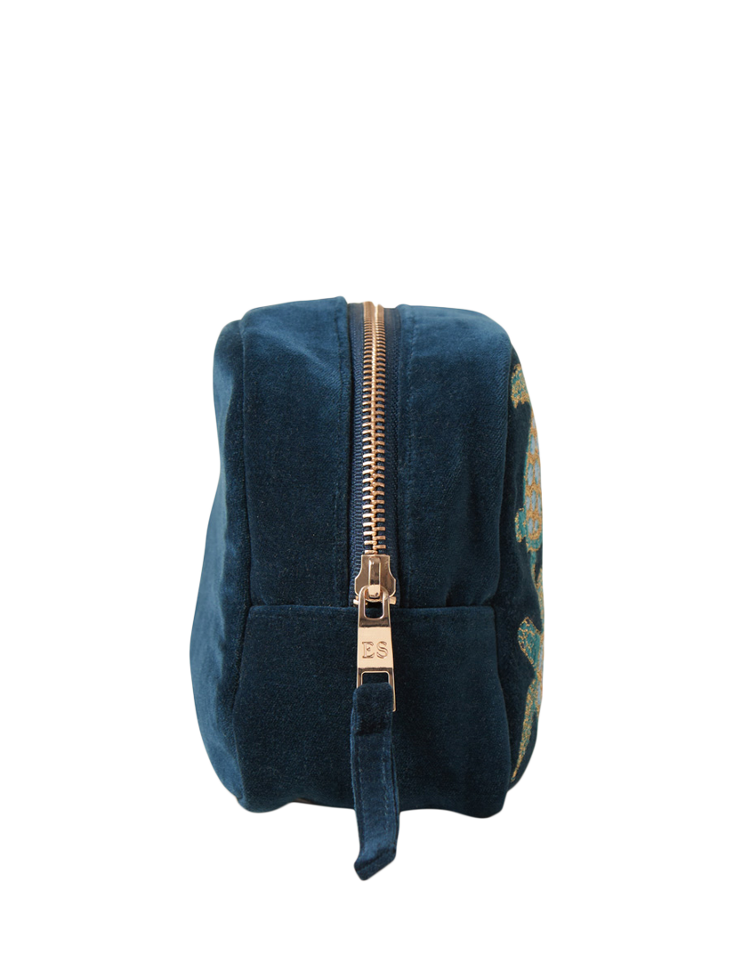 Product image 5 of 5, which shows Elizabeth Scarlett Turtle Marine Cosmetics Bag, Navy